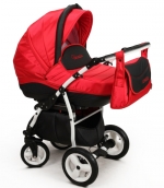 Коляска 3 в 1 Aneco Venezia (Ткань-Кожа) —  TS-2