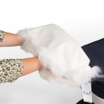 Муфта для рук на коляску Esspero Fluffy Bunny — White