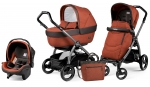 Коляска 3 в 1 Peg Perego Book S Elite Set Modular (шасси Jet) — Terracotta