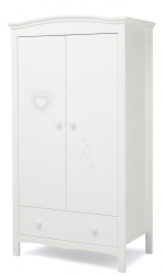 Шкаф двустворчатый Erbesi Cuore — White (белый)