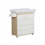 Пеленальный комод Micuna Happy — Waterwood/Beige Dots