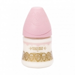 Бутылка Suavinex "Haute Couture NEW" от 0+ 150мл  с силиконовой круглой соской — розовый