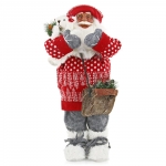 Мягкая игрушка Maxi Toys Дед Мороз — Большой в Красной Шубе, с Мишкой