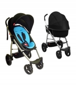 Коляска 2 в 1 Phil and Teds Smart 2 — черный/синий