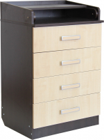 Пеленальный комод Фея 1560 — Венге/Клен