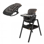 Стульчик для кормления Tutti Bambini High Chair Nova — Black/Black 611010/9999B