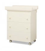 Пеленальный комод с ванночкой Erbesi Sonia — слоновая кость