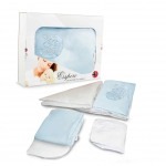 Дополнительный комплект постельного белья в коляску Esspero Lui 2 предмета — Мишки на луне Голубой