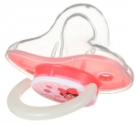 Силиконовая пустышка ортодонтическая Farlin с 0 мес. — Розовый