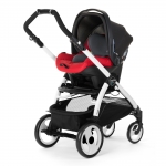 Автокресло Peg Perego Primo Viaggio SL на шасси Book 51 (шасси White/Black) — Bloom Red