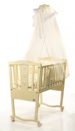 Колыбель Bambolina Bebe — слоновая кость