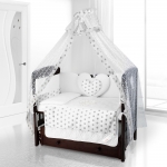 Балдахин на детскую кроватку Beatrice Bambini Di Fiore — anello bianco grigio