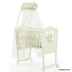 Колыбель Bambolina Bear — слоновая кость
