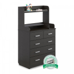 Пеленальный комод Атон Сириус-2 с полкой 805, 5 ящиков — Венге