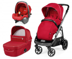 Коляска 3 в 1 Peg Perego Veloce SLK Modular — Red Shine