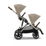 Прогулочная коляска для двойни Cybex Gazelle S — TPE Almond Beige