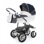 Коляска для новорожденных Esspero Grand Discovery (шасси Graphite White) — Royal Deep Ocean
