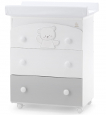 Пеленальный комод Italbaby Jolie — Белый/Серый