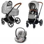 Коляска 3 в 1 Cybex Priam III Koi (Cloud Z i-Size) — Chrome
