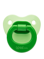 Ортодонтическая соска-пустышка WeeBaby матовая, с рождения — зеленый
