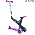 Самокат GLOBBER EVO 5 in 1 с 3 светящимися колесами — Pink