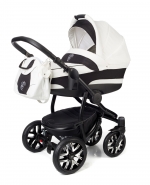 Коляска для новорожденных Esspero Discovery (шасси Black) — White