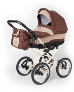 Коляска для новорожденных Esspero Classic (шасси Beige) — Brown Beige