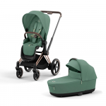 Коляска 2 в 1 Cybex Priam IV (шасси Rosegold) — Leaf Green