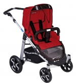 Коляска 2 в 1 Patron Fenix 4C-S (серебряная рама) — spirit ruby rose 660