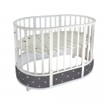 Кроватка-трансформер 7 в 1 Sweet Baby Cappellini — Белая/Серая