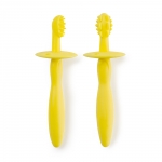 Набор силиконовых зубных щеток Happy Baby — Yellow