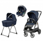 Коляска 3 в 1 Peg Perego Veloce Belvedere Lounge — Blue Shine