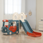 Игровой комплекс с горкой UNIX Kids Bus (171 cm) — Red