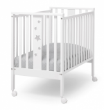 Кровать c матрасом Erbesi Stellina (110х65,5 мини) — Белый/Серый