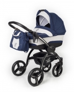 Коляска для новорожденных Esspero I-Nova (шасси Black) — Navy Grey