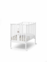 Детская кроватка Erbesi Charly мини — Белый/Песочный