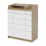 Пеленальный комод Атон Maks — Дуб канзас/Белый