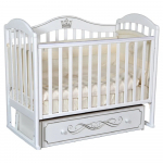 Детская кроватка КЕДР Emily 2 УМ — Белый