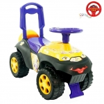 Каталка-толокар Автошка с музыкальным рулем — фиолетово-желтая Цветочная фея