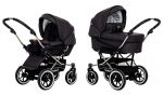 Коляска 2 в 1 Emmaljunga Edge Duo Combi Lounge (шасси Duo S Lounge) — Lounge Black