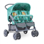 Коляска для двойни LORELLI Twin — Зелёный / Green Indians 1920