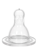 Круглая соска WeeBaby для бутылочек с узким горлышком — № 3, с 18 месяцев