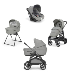 Коляска 3 в 1 Inglesina Aptica (DRW I-Size) с подставкой под люльку Stand Up — Satin Grey