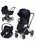 Коляска 3 в 1 Cybex Priam (шасси All Terrain Chrome) — Royal Blue