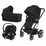Коляска 3 в 1 Cybex Talos S Lux BLK — Deep Black