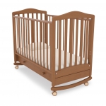 Кроватка Gandylyan (Гандылян) Симоник (колёса и качалка) — Вишня