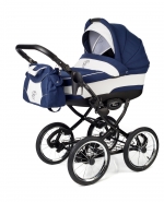 Коляска для новорожденных Esspero Classic (шасси Black) — Navy Lux