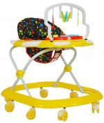 Ходунки Farfello арт.368 — жёлтый, принт круги