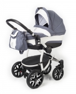Коляска для новорожденных Esspero Discovery (шасси White) — Grey Lux