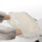 Муфта для рук на коляску Esspero Julia (Натуральный мех) — Cream ST